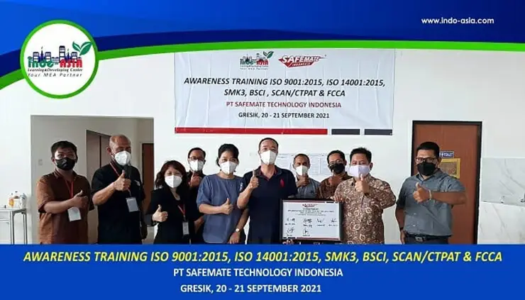 Tingkatkan Mutu & Keamanan Global, PT Safemate Gelar Pelatihan Bertaraf Internasional Bersama Indo Asia Academy