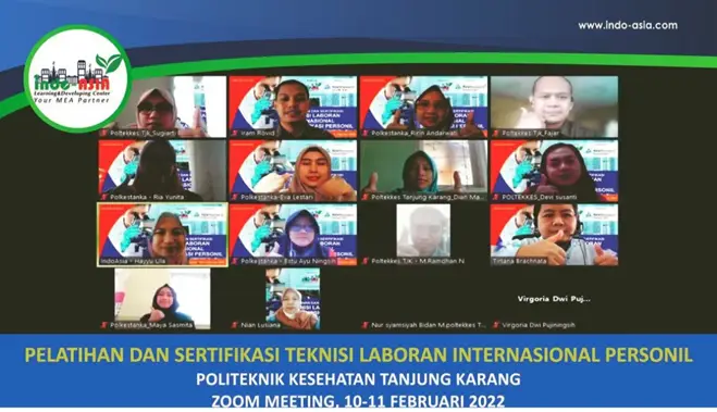 Pelatihan dan Sertifikasi Teknisi Laboran Internasional Personil – Politeknik Kesehatan Tanjung Karang