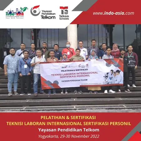 Yayasan Pendidikan Telkom Cetak Teknisi Laboratorium Berstandar Internasional Lewat Sertifikasi Personil Bersama Indo Asia Academy